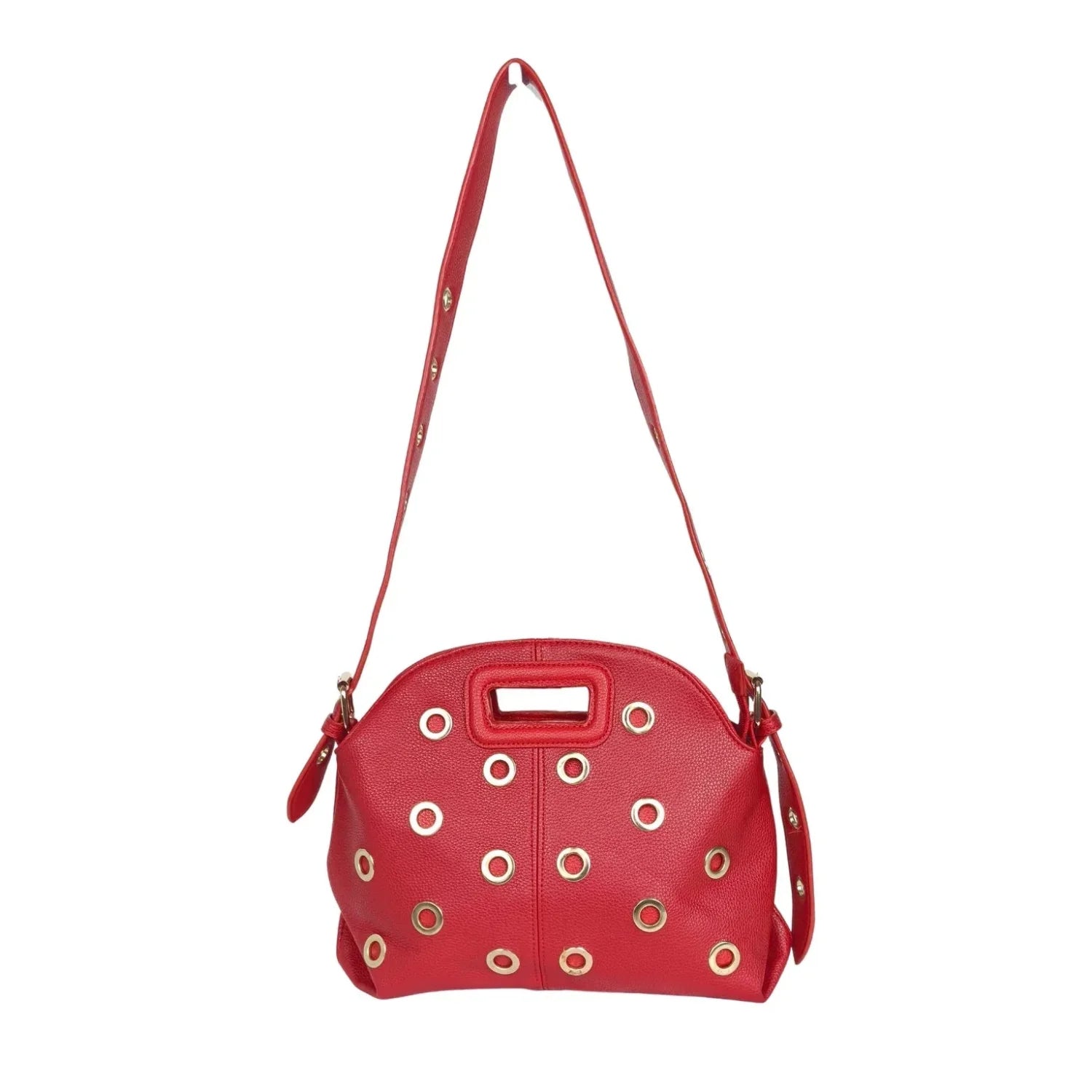 Grommet Accent Shoulder Bag - Stile Donna Bags