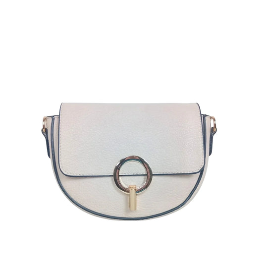 Half Moon Leather Crossbody Bag - MS-7611 - Stile Donna Bags
