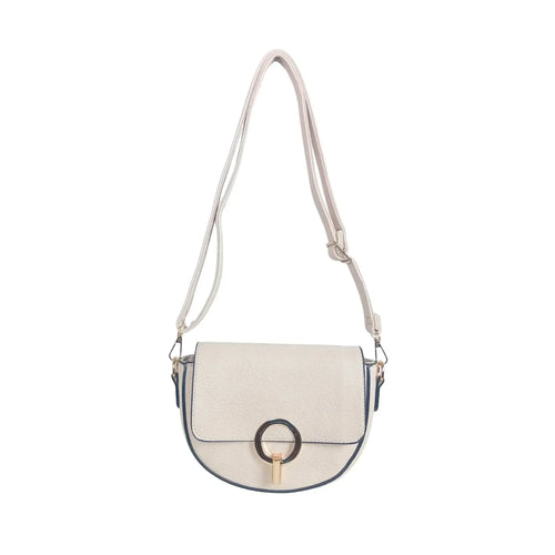 Half Moon Leather Crossbody Bag - MS-7611 - Stile Donna Bags