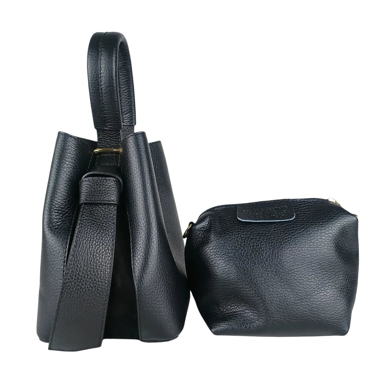 Italian Leather Bucket Bag MS-3265 - Stile Donna Bags