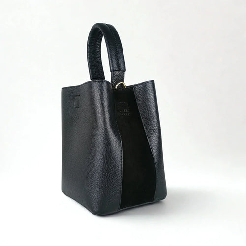 Italian Leather Bucket Bag MS-3265 - Stile Donna Bags