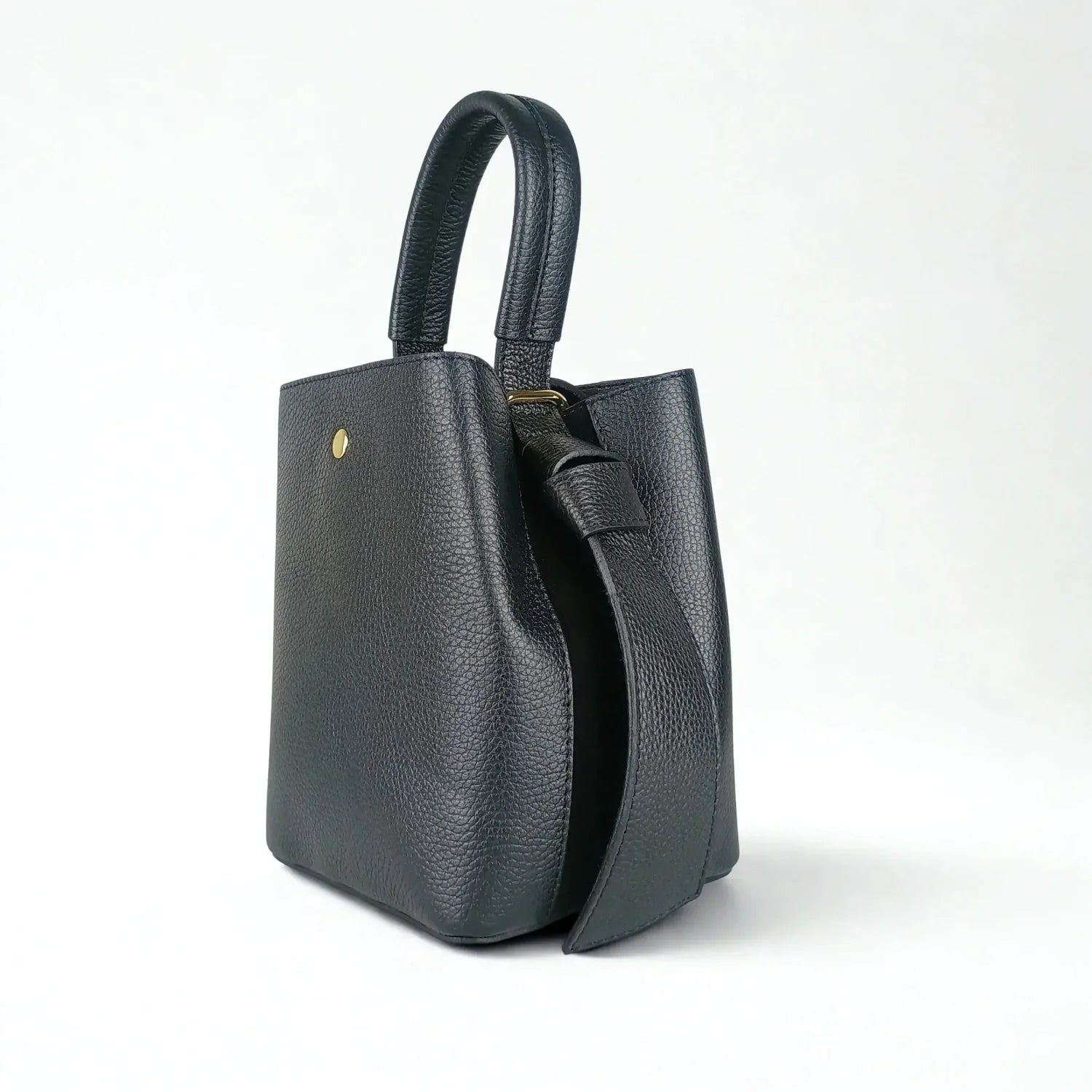 Italian Leather Bucket Bag MS-3265 - Stile Donna Bags