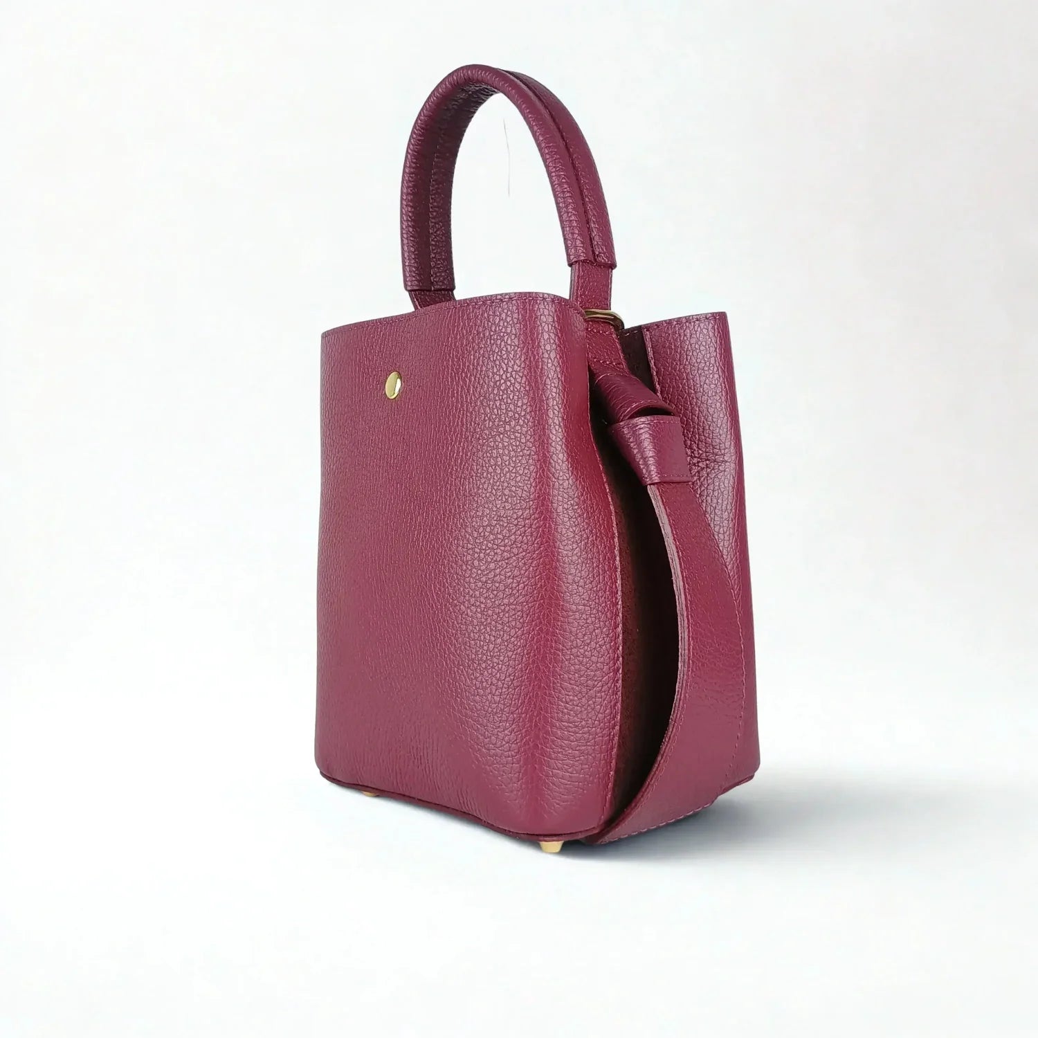 Italian Leather Bucket Bag MS-3265 - Stile Donna Bags