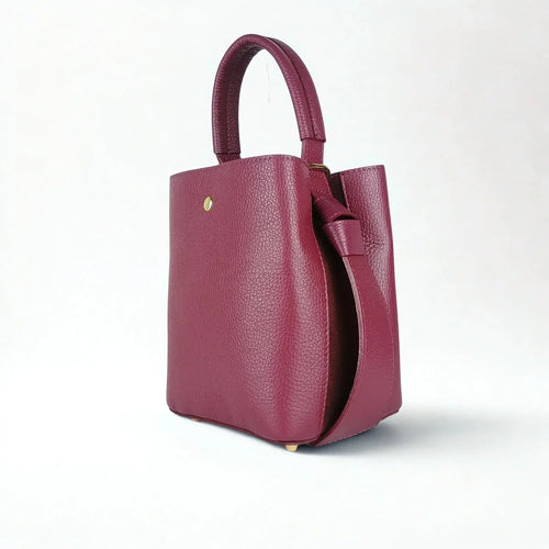 Italian Leather Bucket Bag MS-3265 - Stile Donna Bags