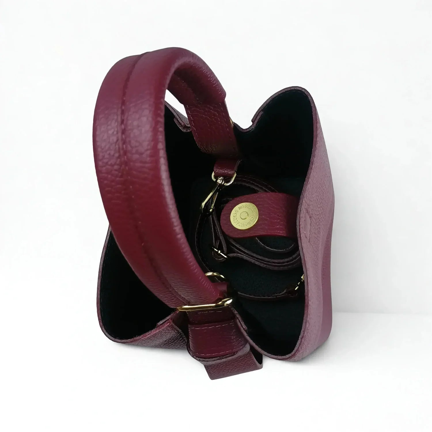 Italian Leather Bucket Bag MS-3265 - Stile Donna Bags