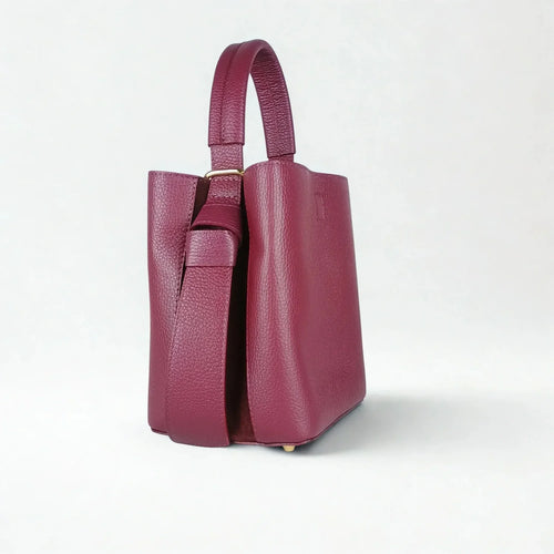 Italian Leather Bucket Bag MS-3265 - Stile Donna Bags