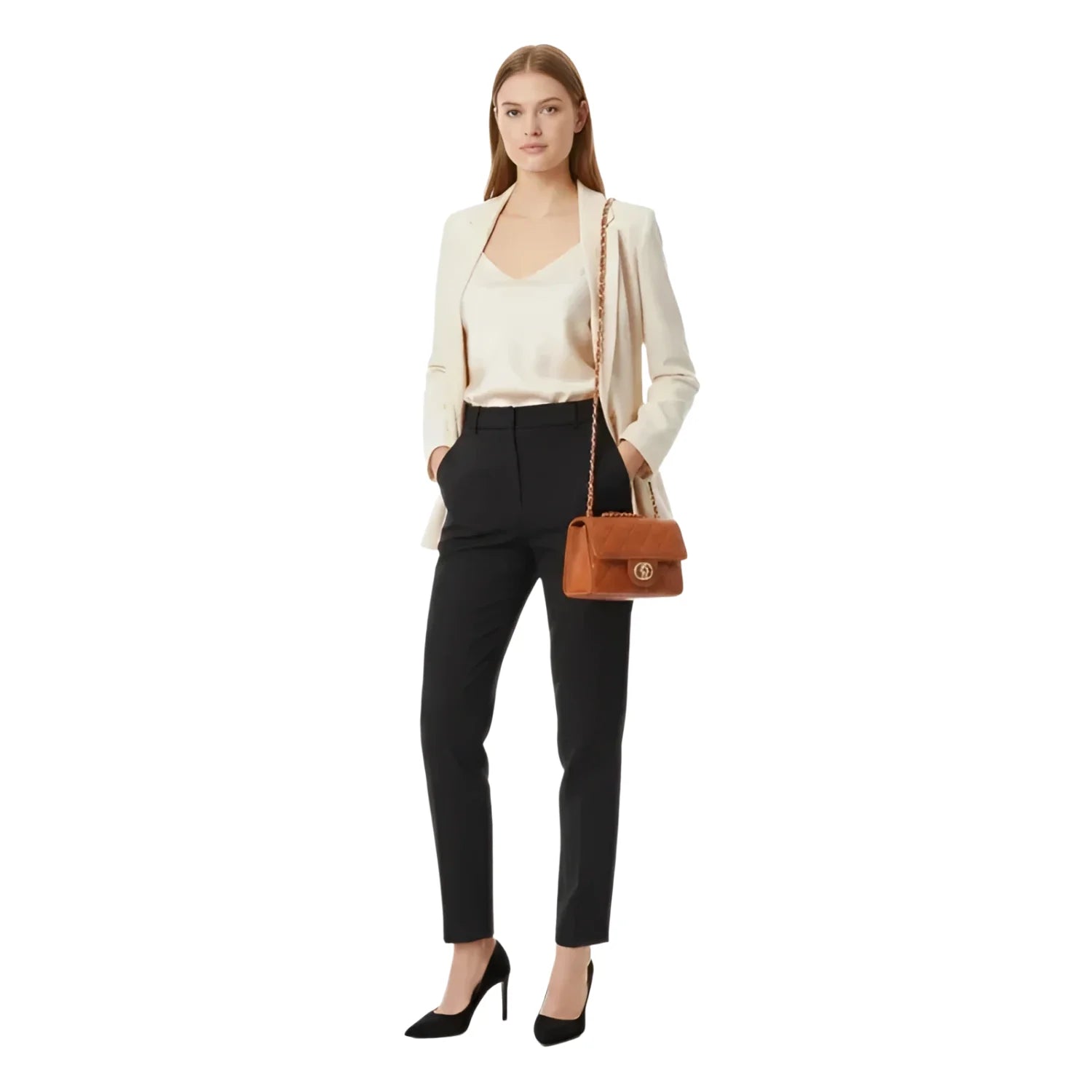 Leather Shoulder Bag - MS-4554 - Stile Donna Bags