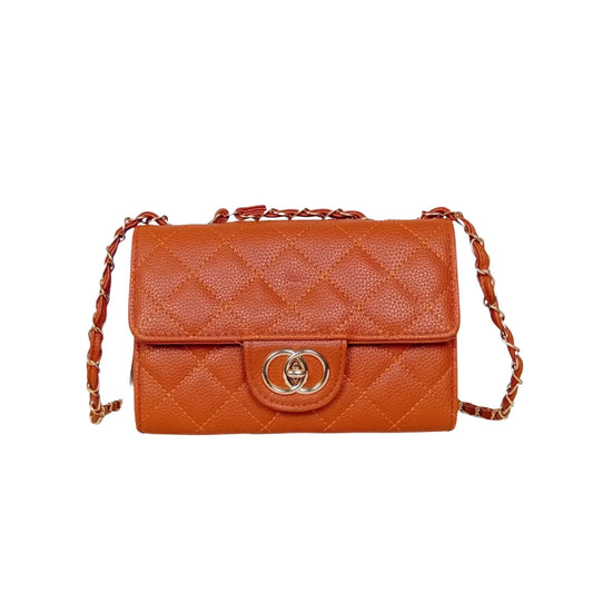 Leather Shoulder Bag - MS-4554 - Stile Donna Bags