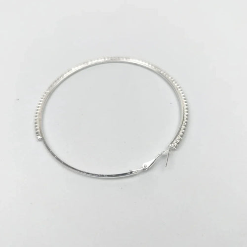 Luxury Textured Hoop Earrings – Gold & Silver Statement Hoops - Stile Donna Bags