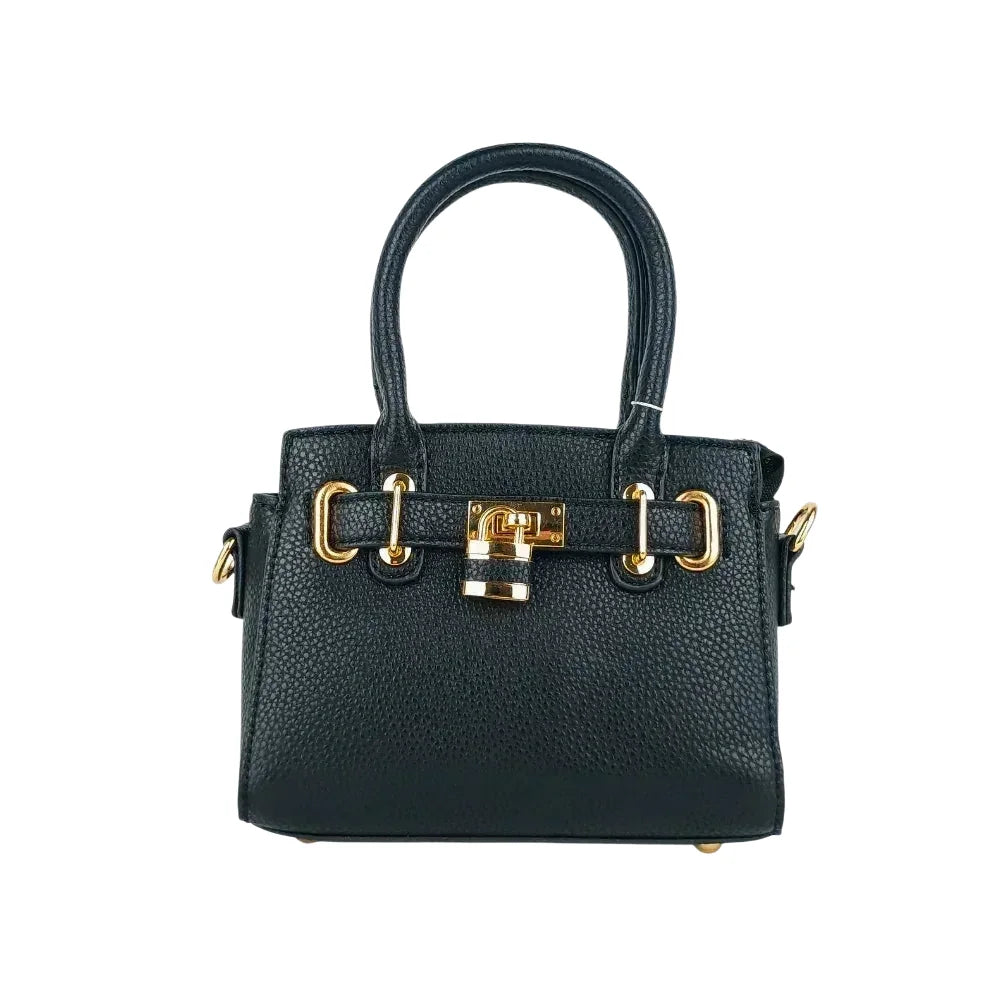 Mini Bag in Pelle MS-6539 con Tracolla Removibile - borsetta mini pelle