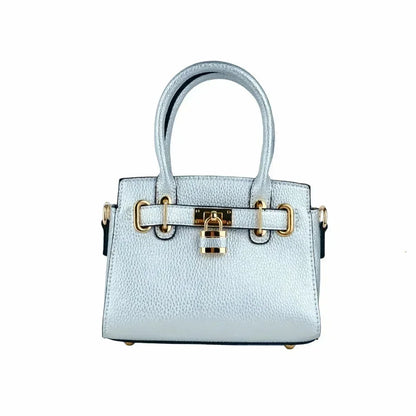 Mini Bag in Pelle MS-6539 con Tracolla Removibile - borsetta mini pelle