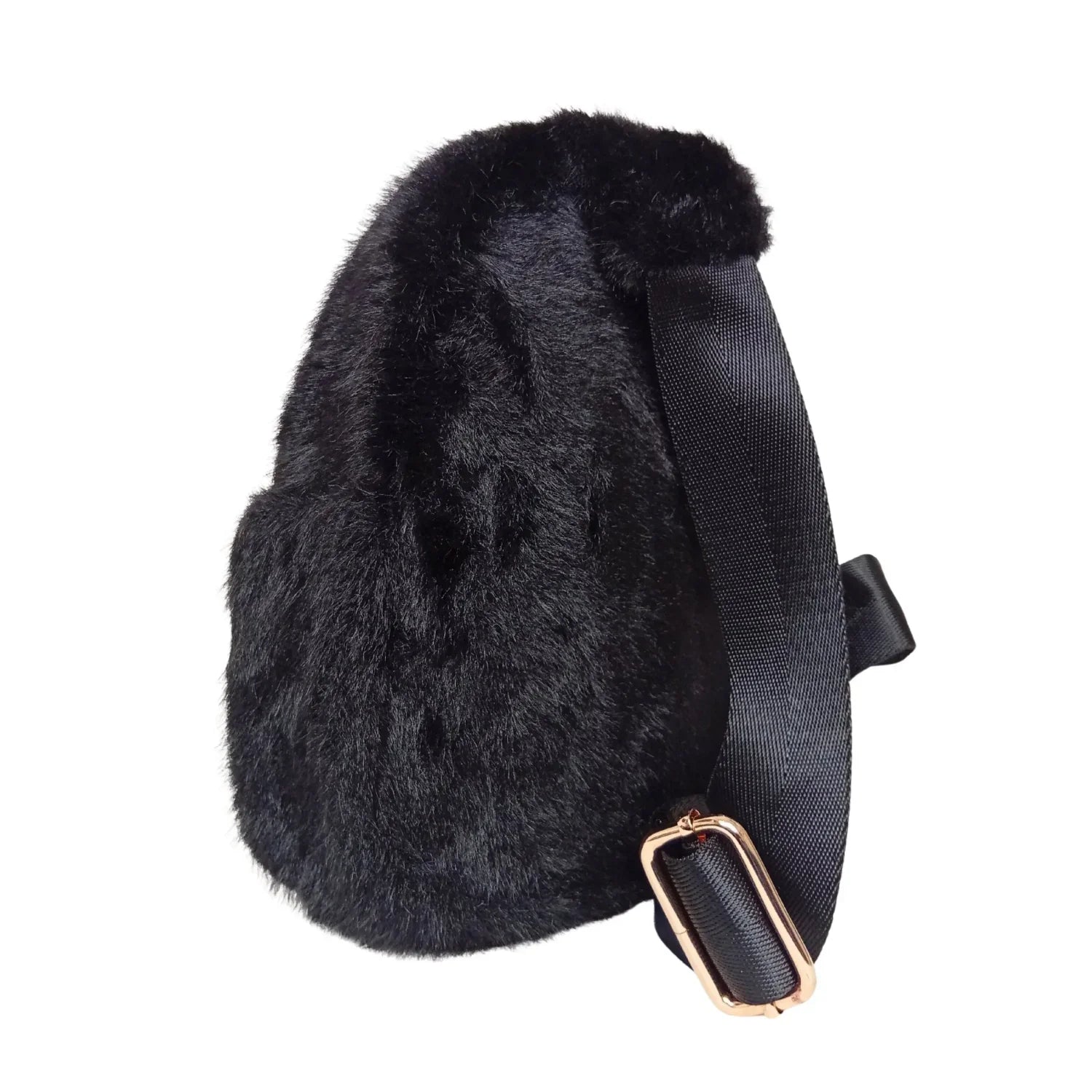 Mini faux fur crossbody bag - Stile Donna Bags