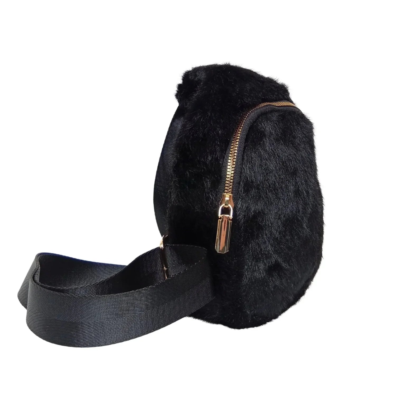 Mini faux fur crossbody bag - Stile Donna Bags