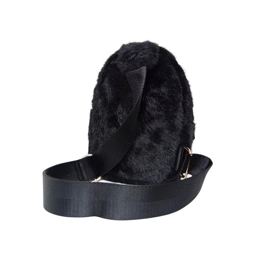Mini faux fur crossbody bag - Stile Donna Bags