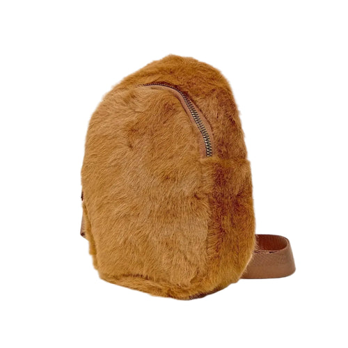 Mini faux fur crossbody bag - Stile Donna Bags
