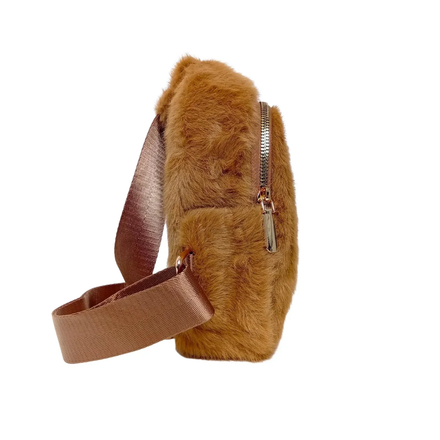 Mini faux fur crossbody bag - Stile Donna Bags