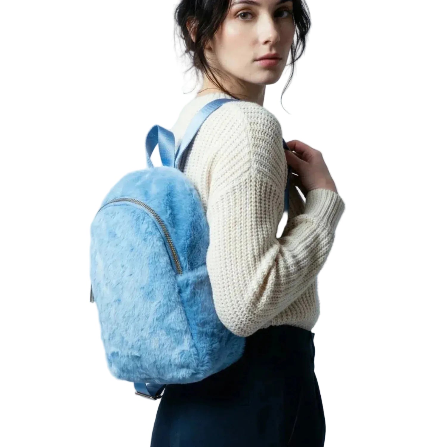 Mini faux fur crossbody bag - Stile Donna Bags