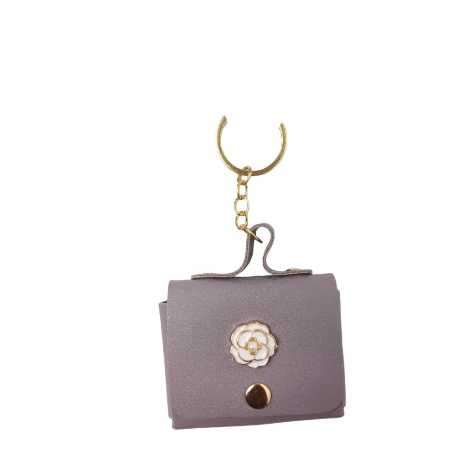 Mini Floral Wallet Key Charm – Coin Pouch - Stile Donna Bags