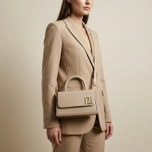 Mini Satchel con Top Handle Effortlessly Elegant Fendi - borsa fendi pelle