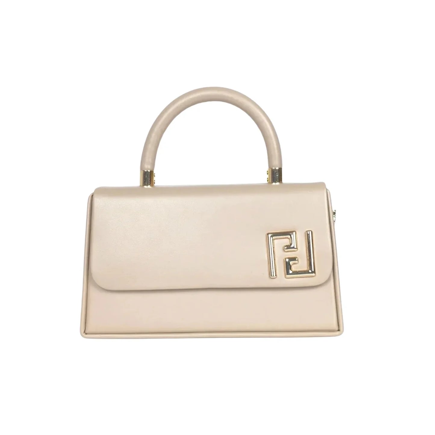 Mini Satchel con Top Handle Effortlessly Elegant Fendi - borsa color crema