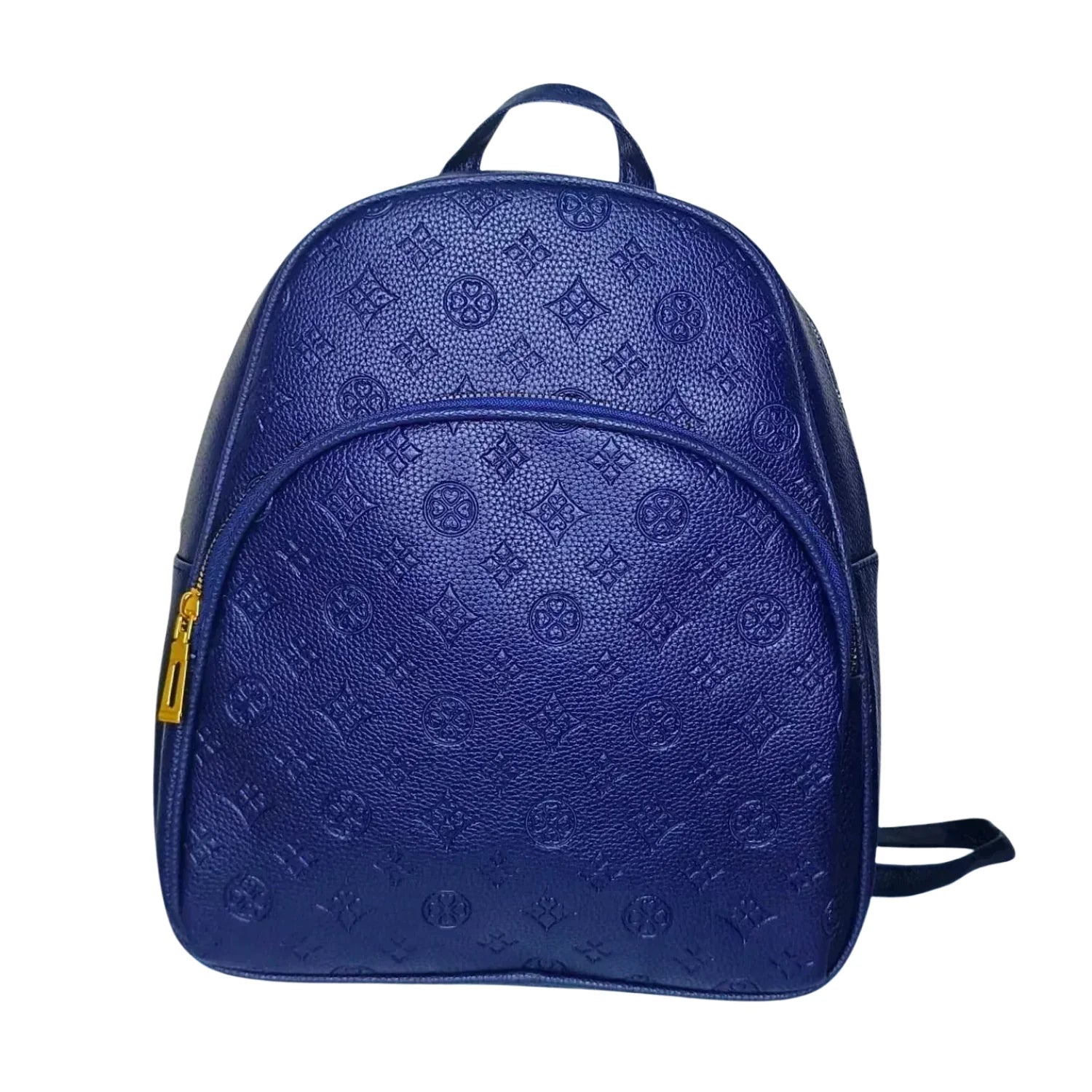 Navy Blue Leather Mini Backpack - MS-7254 - Stile Donna Bags