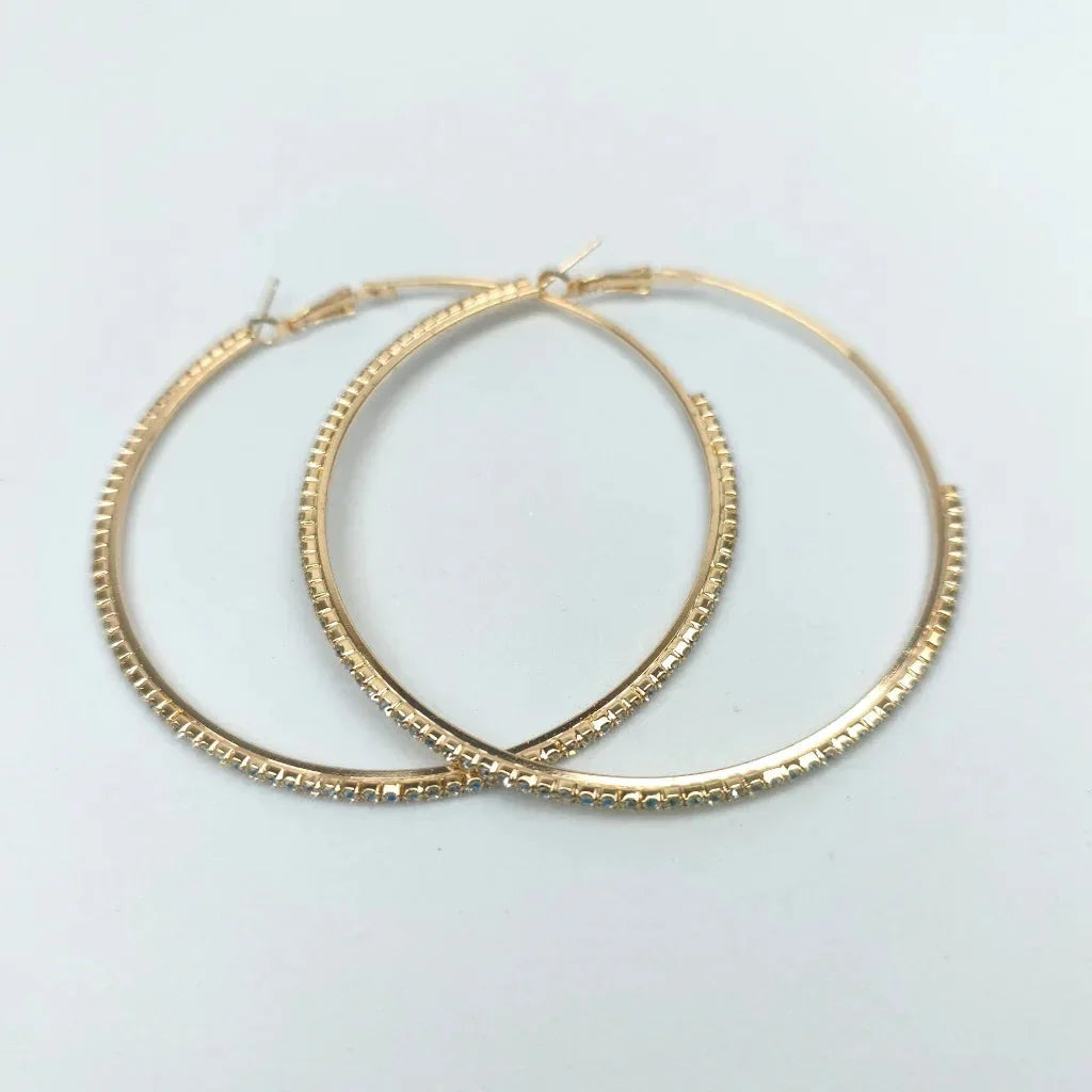 Orecchini a Cerchio Testurizzati di Lusso - orecchini cerchio d’oro