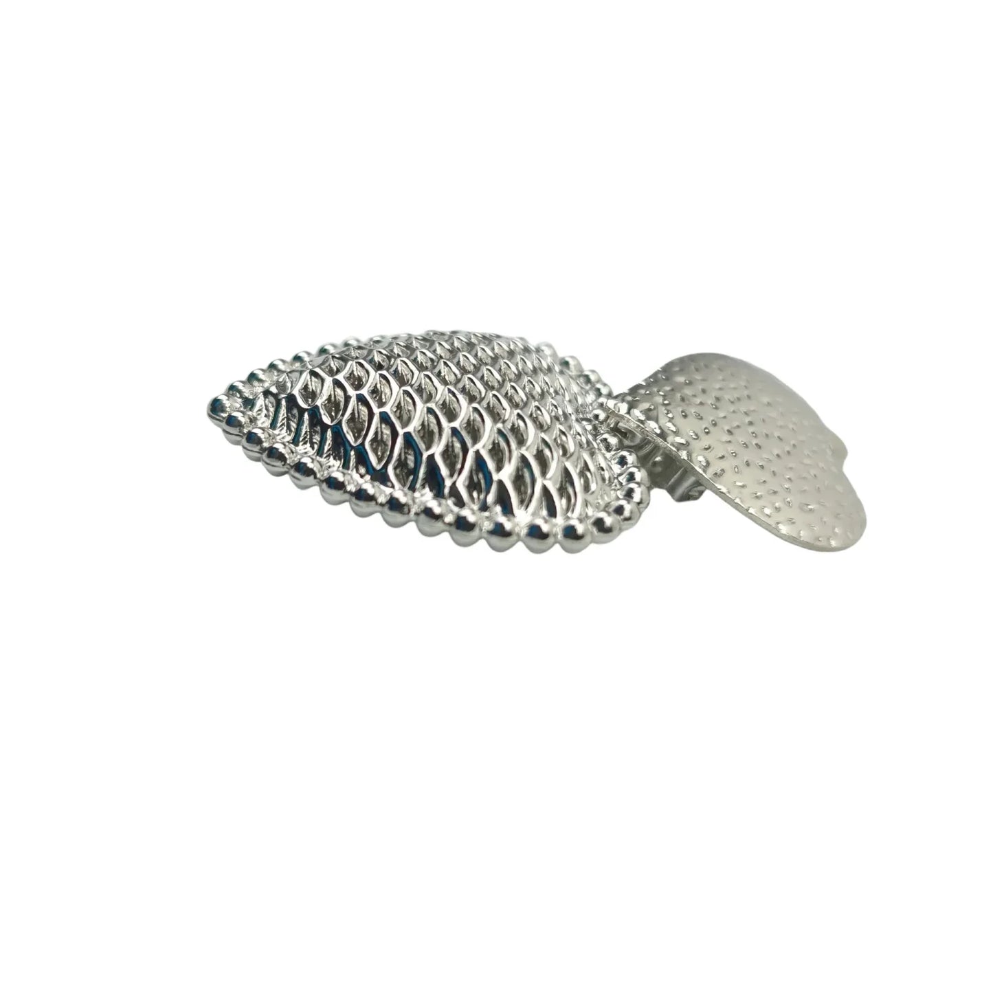 Orecchini Pendenti Doppio Cuore Argentati - spilla forma pesce