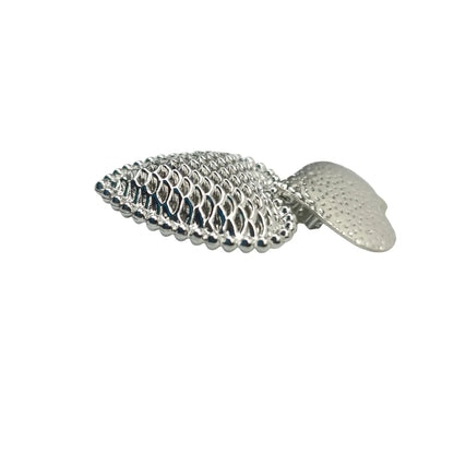 Orecchini Pendenti Doppio Cuore Argentati - spilla forma pesce