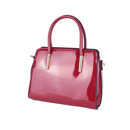 Patent Leather Handbag MS-7408 - Stile Donna Bags