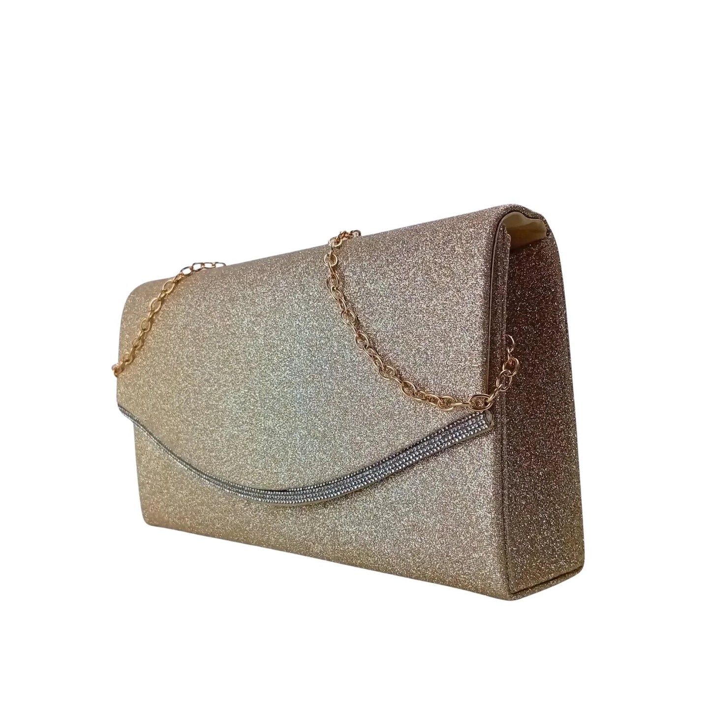 Pochette Busta di Strass Scintillante - clutch gradiente scintillante