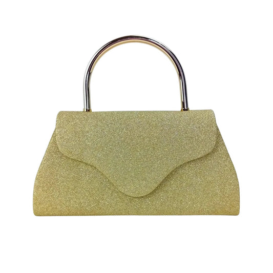 Pochette da Sera Glitter Elegante - clutch glitter dorato