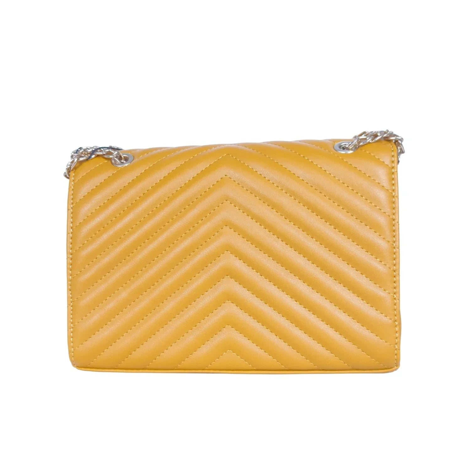 Pochette Giallo Senape Elegante con Tracolla a Catena - vivace borsa tracolla