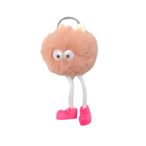 Pom Pom Character Bag Charm – Cute Keychain Accessory - Stile Donna Bags