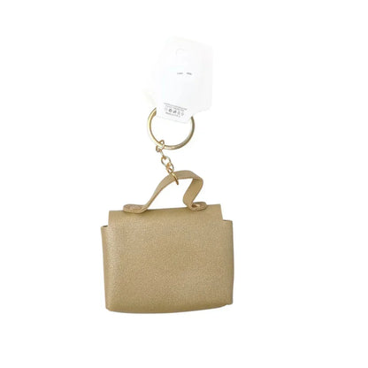 Portachiavi Mini Portamonete in Finta Pelle Floreale - portachiavi borsa mini