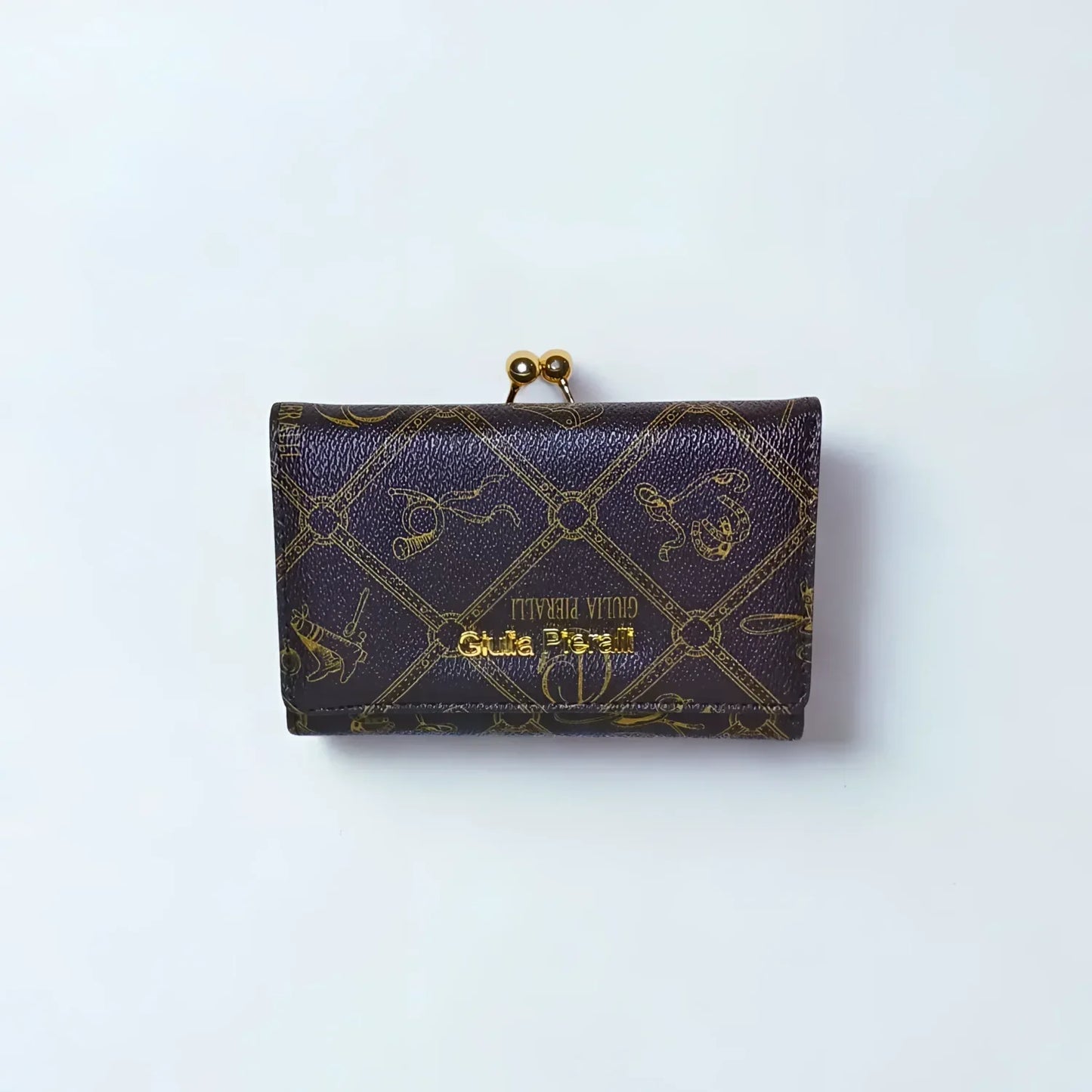Portafoglio a mano in pelle Giulia Pieralli MS-1116 - portafoglio clutch viola