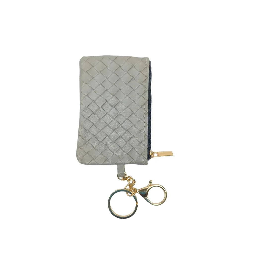 Portafoglio Portachiavi Ruby Weave Intrecciato - portachiavi pelle intrecciata