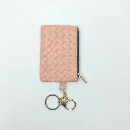 Portafoglio Portachiavi Ruby Weave Intrecciato - portachiavi pelle intrecciata