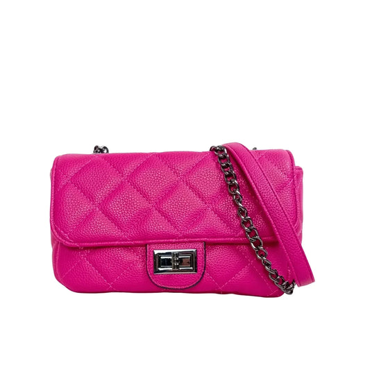 Pouch Clutch Bag in Ecopelle con Catena - borsa tracolla pelle