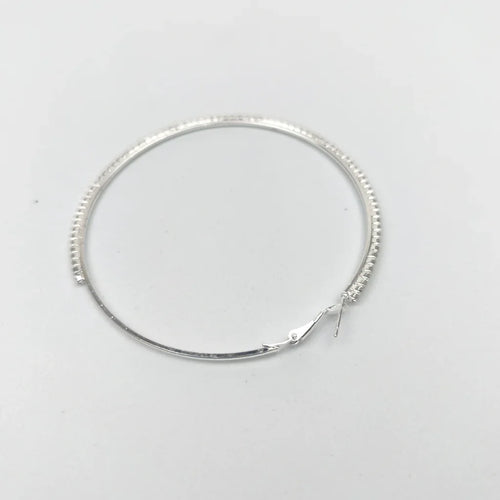 Luxury Textured Hoop Earrings – Gold & Silver Statement Hoops - Stile Donna Bags