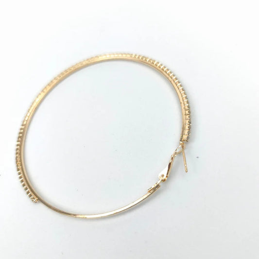 Luxury Textured Hoop Earrings – Gold & Silver Statement Hoops - Stile Donna Bags