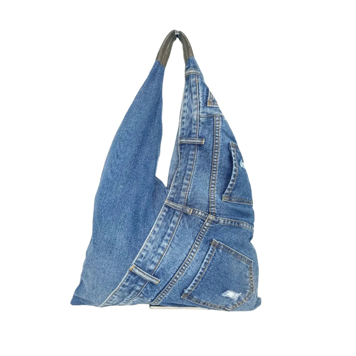 Stylish Graphic Print Denim Hobo Tote Bag - Stile Donna Bags