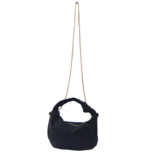 Suede hobo shoulder bag MS-6586 - Stile Donna Bags