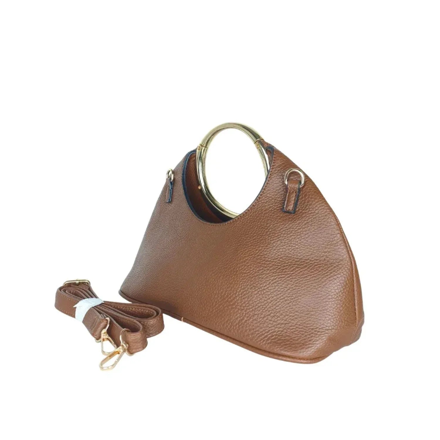 The circle Leather handbag MS-5593 - Stile Donna Bags