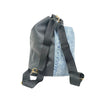 Upcycled Denim & Vegan Leather Backpack | Urban Graffiti Streetwear Bag - Stile Donna Bags