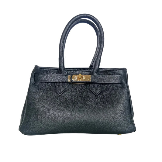 Velinara MS-0787 full-grain leather handbag with detachable strap - Stile Donna Bags