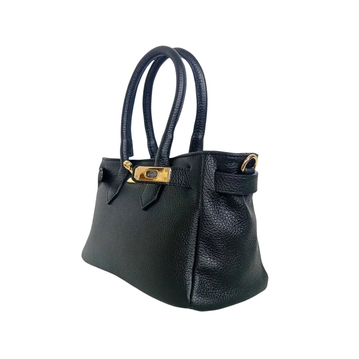 Velinara MS-0787 full-grain leather handbag with detachable strap - Stile Donna Bags