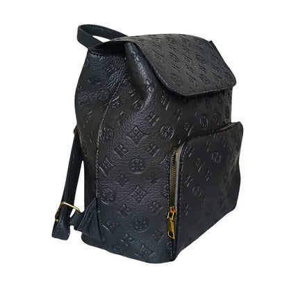 Zaino da Donna in Pelle Grigia dal Design Pratico e Raffinato - zaino pelle nera