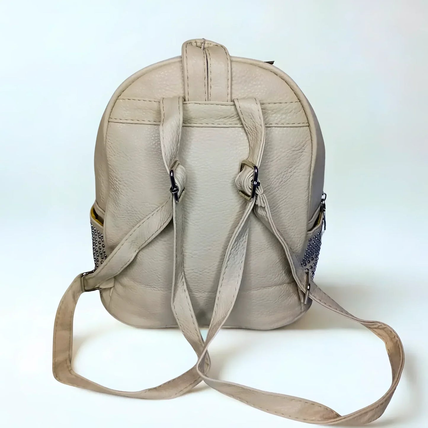 Zaino in Pelle Beige Intrecciata Silva Design - zaino pelle beige