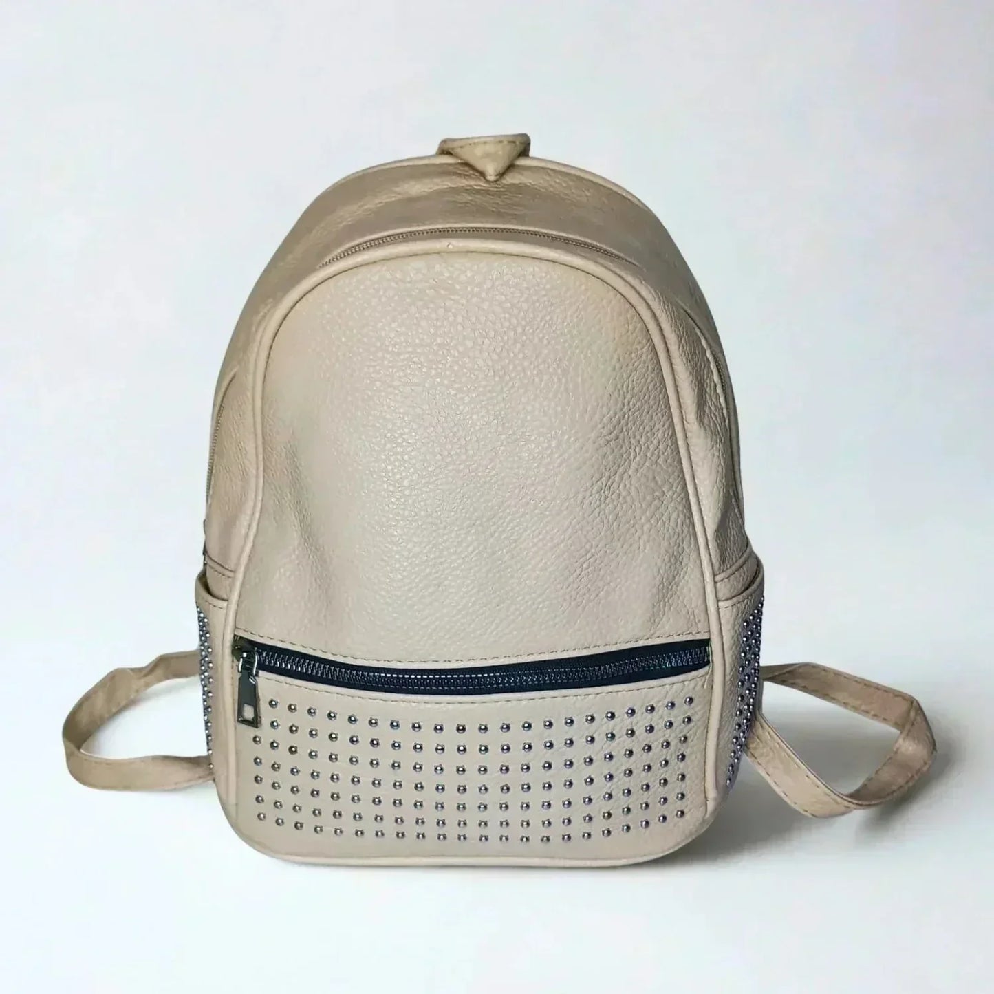 Zaino in Pelle Beige Intrecciata Silva Design - zaino pelle beige