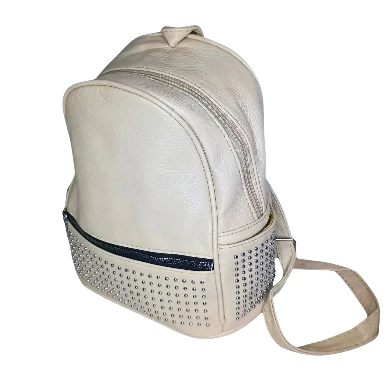 Zaino in Pelle Beige Intrecciata Silva Design - zaino finta pelle